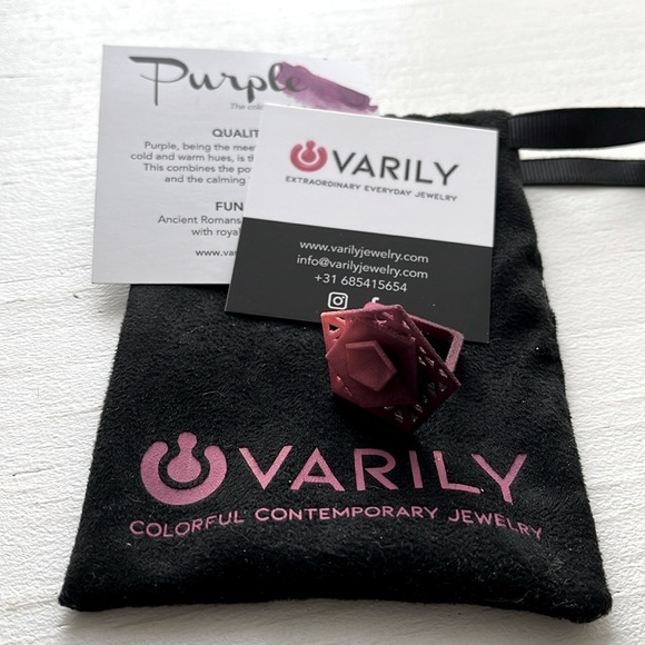 VARILY NWOT Cocktail Ring Perforated Vertigo, Size 7 - Picture 10 of 10